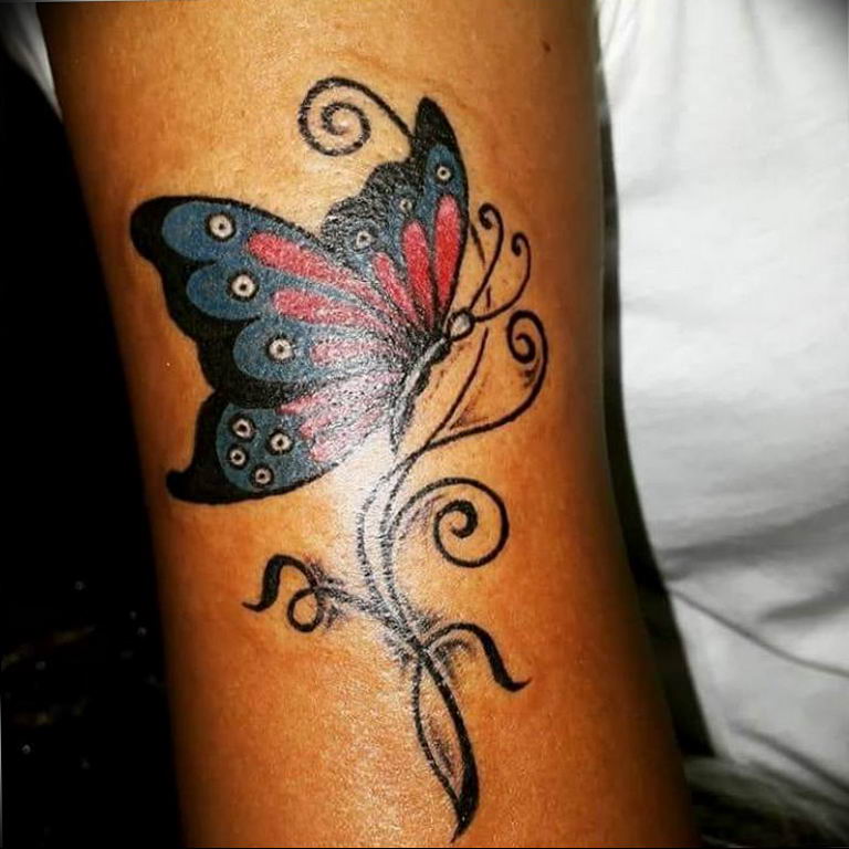 butterfly tattoo photo 04.02.2019 №332 - tattoo idea with a butterfly - tattoovalue.net