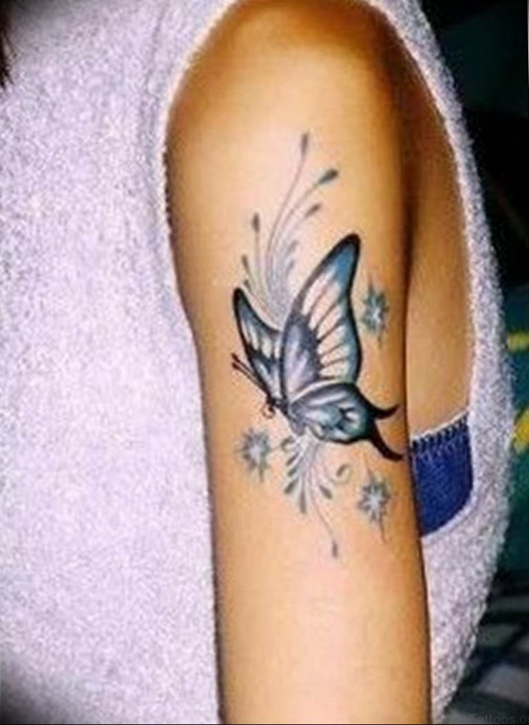 butterfly tattoo photo 04.02.2019 №339 - tattoo idea with a butterfly - tattoovalue.net