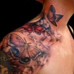 butterfly tattoo photo 04.02.2019 №358 - tattoo idea with a butterfly - tattoovalue.net