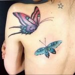 butterfly tattoo photo 04.02.2019 №360 - tattoo idea with a butterfly - tattoovalue.net