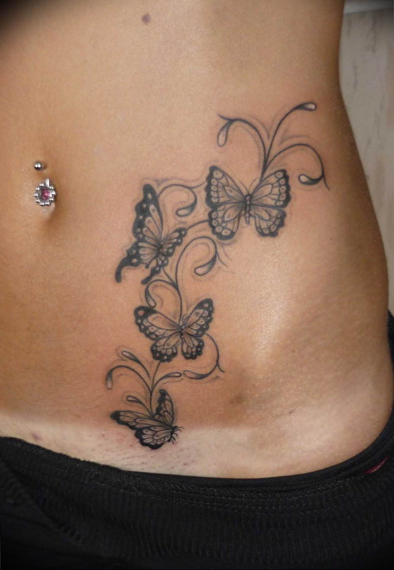 butterfly tattoo photo 04.02.2019 №388 - tattoo idea with a butterfly - tattoovalue.net