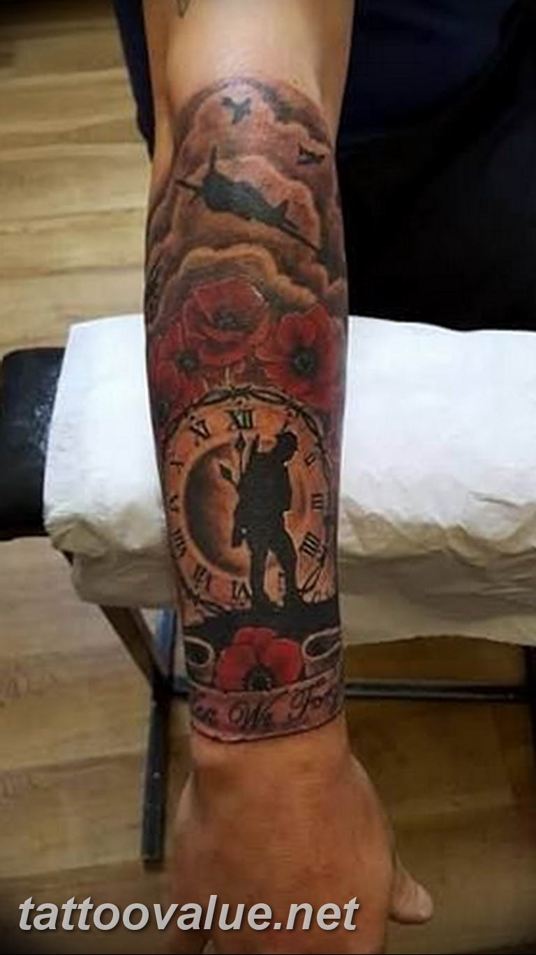 Lest we forget back  Artist Ink