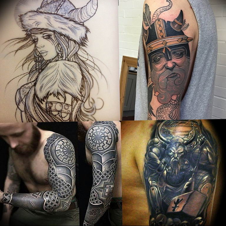 photo of viking tattoo 22.02.2019 № 132 - idea of a tattoo on the theme Vik...