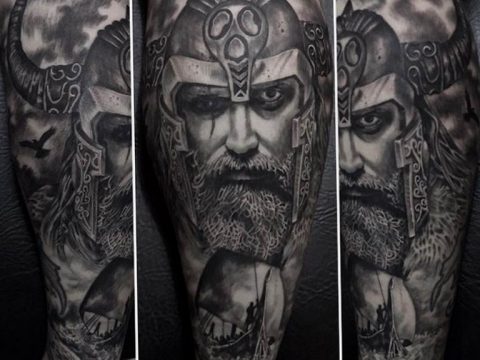 photo of viking tattoo 22.02.2019 №003 - idea of a tattoo on the theme Vikings - tattoovalue.net