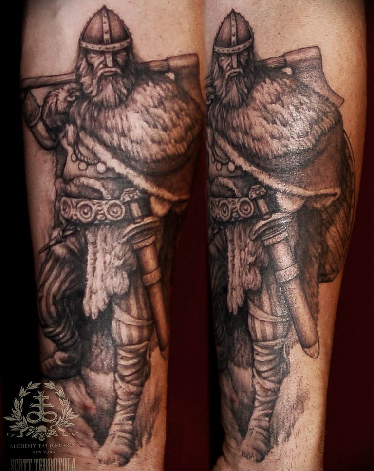 photo of viking tattoo 22.02.2019 №120 - idea of a tattoo on the theme Vikings - tattoovalue.net