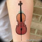 photo tattoo cello 19.02.2019 №024 - cello tattoo design idea - tattoovalue.net