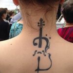 photo tattoo cello 19.02.2019 №002 - cello tattoo design idea - tattoovalue.net