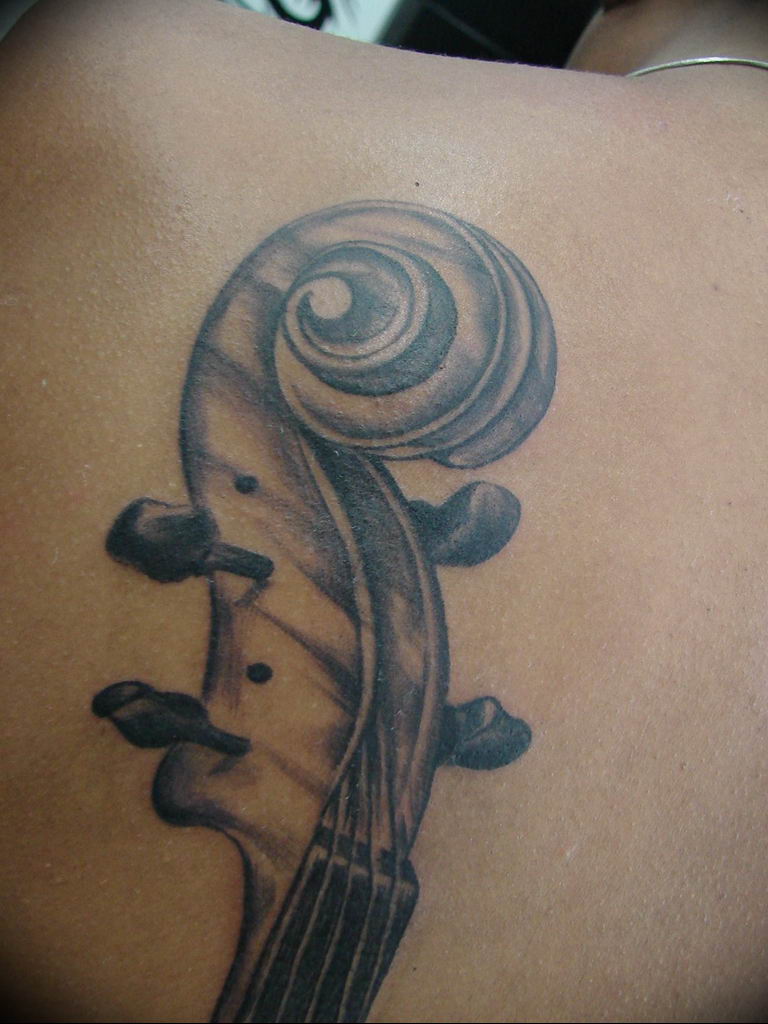 photo tattoo cello 19.02.2019 №013 - cello tattoo design idea - tattoovalue.net