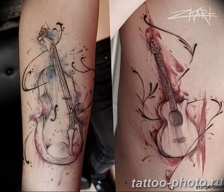 photo tattoo cello 19.02.2019 №019 - cello tattoo design idea - tattoovalue.net