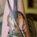 photo tattoo cello 19.02.2019 №021 - cello tattoo design idea - tattoovalue.net