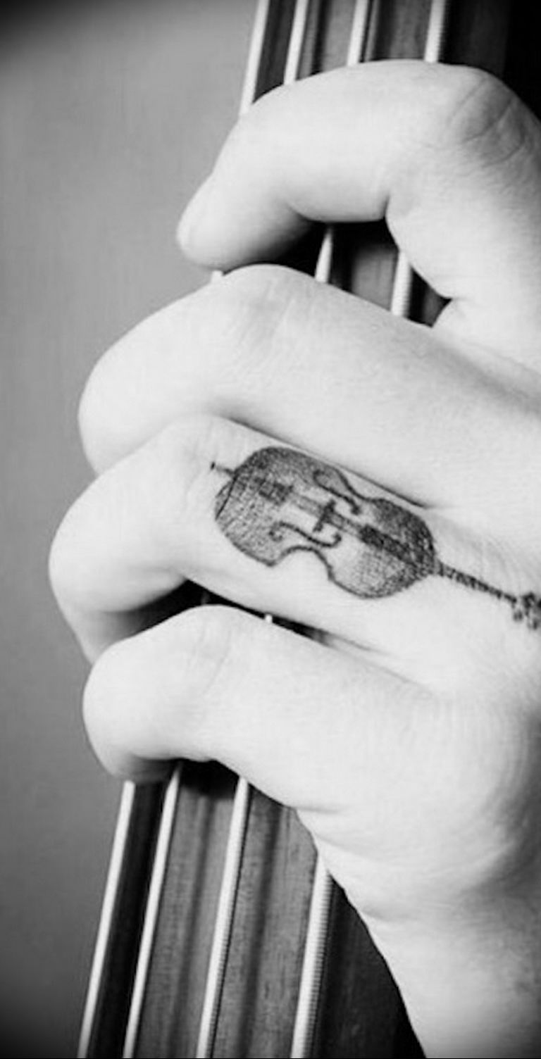 photo tattoo cello 19.02.2019 №026 - cello tattoo design idea - tattoovalue.net