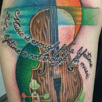 photo tattoo cello 19.02.2019 №044 - cello tattoo design idea - tattoovalue.net