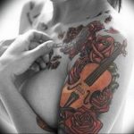 photo tattoo cello 19.02.2019 №047 - cello tattoo design idea - tattoovalue.net