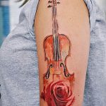 photo tattoo cello 19.02.2019 №050 - cello tattoo design idea - tattoovalue.net