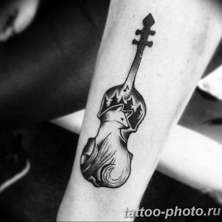 photo tattoo cello 19.02.2019 №058 - cello tattoo design idea - tattoovalue.net