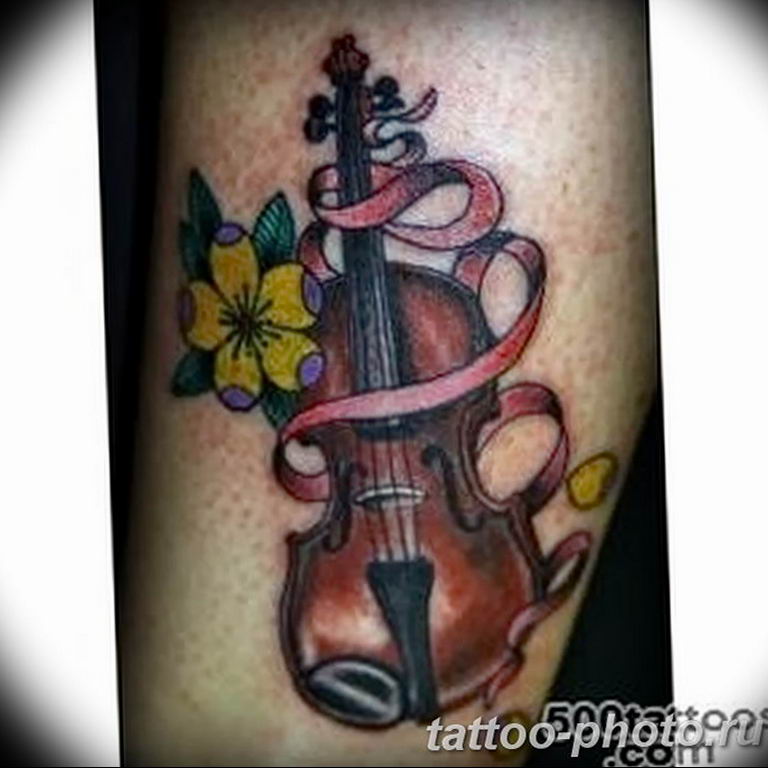 photo tattoo cello 19.02.2019 №094 - cello tattoo design idea - tattoovalue.net