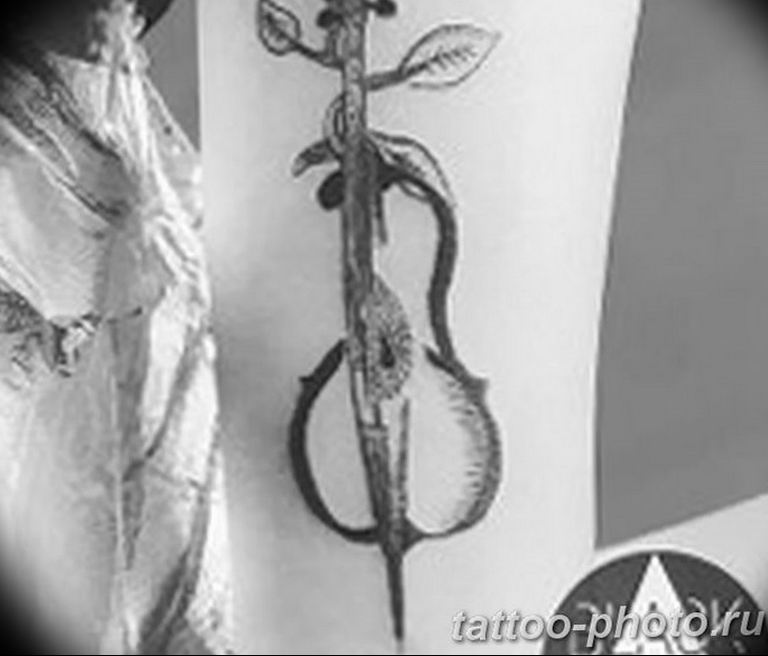 photo tattoo cello 19.02.2019 №104 - cello tattoo design idea - tattoovalue.net