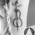 photo tattoo cello 19.02.2019 №110 - cello tattoo design idea - tattoovalue.net