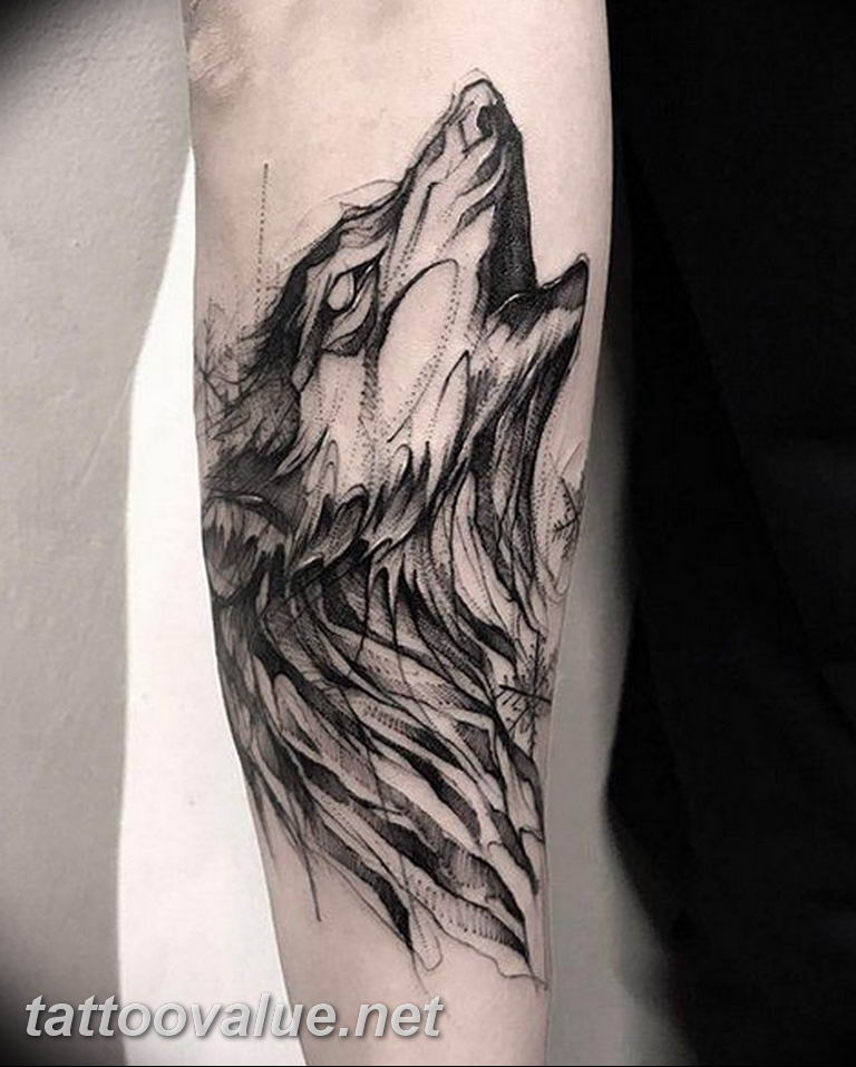 How to Draw Howling Wolf Tattoo Wolfs