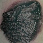 photo tattoo howling wolf 18.02.2019 №115 - wolf tattoo idea howling at moon - tattoovalue.net