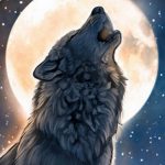 photo tattoo howling wolf 18.02.2019 №123 - wolf tattoo idea howling at moon - tattoovalue.net