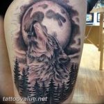 photo tattoo howling wolf 18.02.2019 №004 - wolf tattoo idea howling at moon - tattoovalue.net