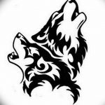 photo tattoo howling wolf 18.02.2019 №021 - wolf tattoo idea howling at moon - tattoovalue.net