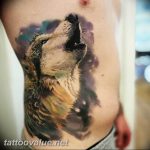 photo tattoo howling wolf 18.02.2019 №049 - wolf tattoo idea howling at moon - tattoovalue.net