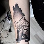 photo tattoo howling wolf 18.02.2019 №050 - wolf tattoo idea howling at moon - tattoovalue.net