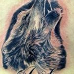 photo tattoo howling wolf 18.02.2019 №059 - wolf tattoo idea howling at moon - tattoovalue.net