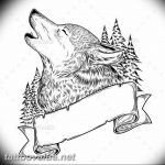 photo tattoo howling wolf 18.02.2019 №072 - wolf tattoo idea howling at moon - tattoovalue.net