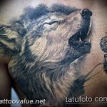 photo tattoo howling wolf 18.02.2019 №111 - wolf tattoo idea howling at moon - tattoovalue.net
