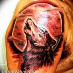 photo tattoo howling wolf 18.02.2019 №139 - wolf tattoo idea howling at moon - tattoovalue.net