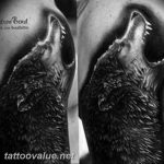 photo tattoo howling wolf 18.02.2019 №143 - wolf tattoo idea howling at moon - tattoovalue.net
