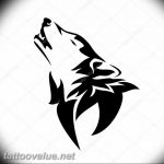 photo tattoo howling wolf 18.02.2019 №160 - wolf tattoo idea howling at moon - tattoovalue.net