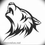 photo tattoo howling wolf 18.02.2019 №163 - wolf tattoo idea howling at moon - tattoovalue.net