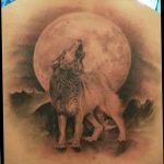 photo tattoo howling wolf 18.02.2019 №178 - wolf tattoo idea howling at moon - tattoovalue.net