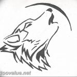 photo tattoo howling wolf 18.02.2019 №190 - wolf tattoo idea howling at moon - tattoovalue.net