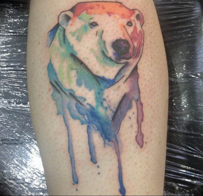 photo tattoo polar bear 05.02.2019 № 029 - polar bear tattoo