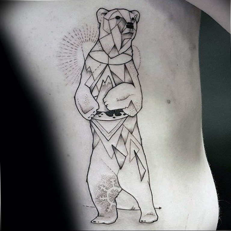 photo tattoo polar bear 05.02.2019 № 051 - polar bear tattoo idea - tattoov...
