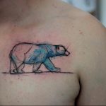 photo tattoo polar bear 05.02.2019 №014 - polar bear tattoo idea - tattoovalue.net