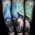 photo tattoo polar bear 05.02.2019 №044 - polar bear tattoo idea - tattoovalue.net