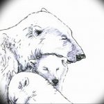 photo tattoo polar bear 05.02.2019 №136 - polar bear tattoo idea - tattoovalue.net