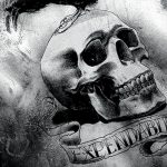 photo tattoo raven on the skull 18.02.2019 №120 - tattoo with skull and raven - tattoovalue.net