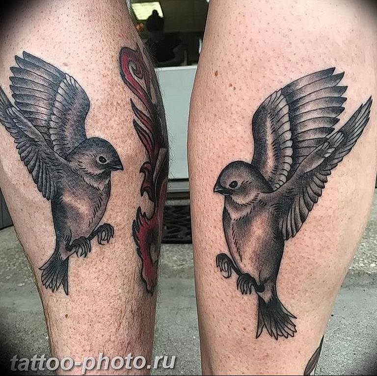 photo tattoo sparrow  №099 - sparrow tattoo idea -   