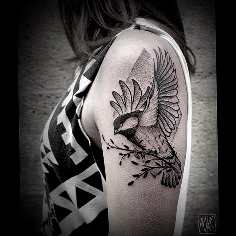photo tattoo sparrow 19.02.2019 №023 - sparrow tattoo idea - tattoovalue.net
