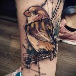 photo tattoo sparrow 19.02.2019 №039 - sparrow tattoo idea - tattoovalue.net