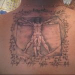 photo tattoo vitruvian man 22.02.2019 №113 - idea for drawing Vitruvian man - tattoovalue.net