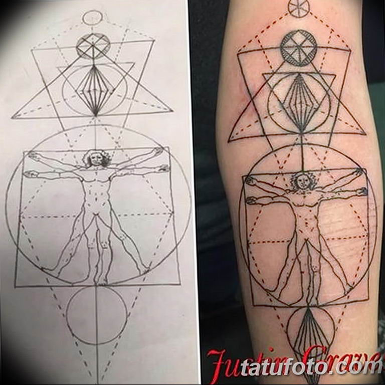 Bildergebnis für vitruvian man meditating  Geometry tattoo Vitruvian man Vitruvian  man tattoo