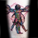 photo tattoo vitruvian man 22.02.2019 №171 - idea for drawing Vitruvian man - tattoovalue.net
